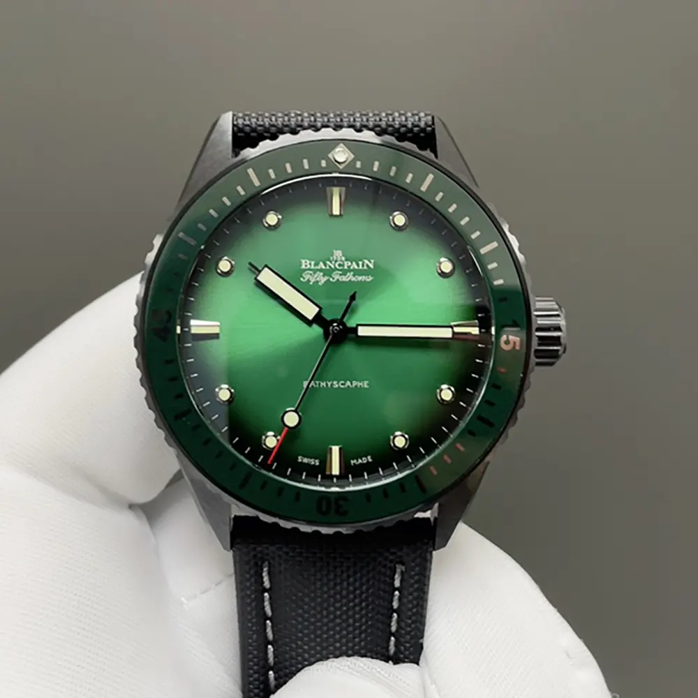 Blancpain Fifty Fathoms Bathyscaphe Mokarran Limited Edition in Green (2)