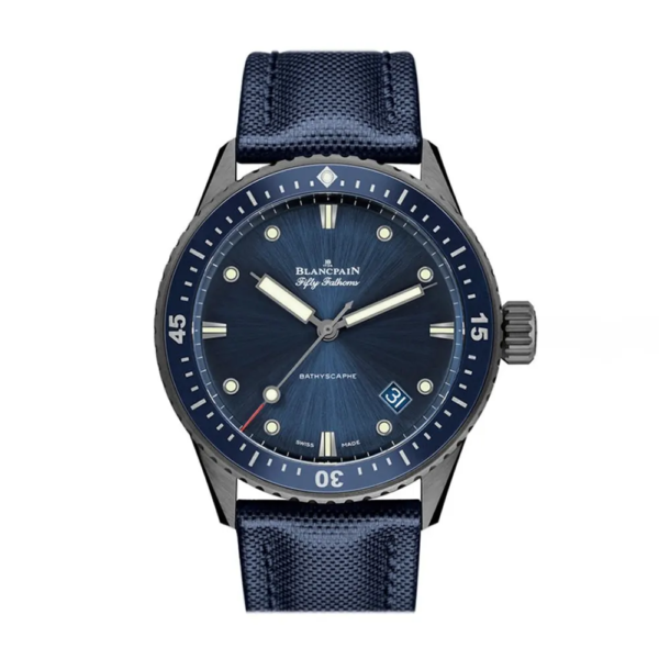 Blancpain Men Fifty Fathoms Bathyscaphe 43mm in Blue (1)
