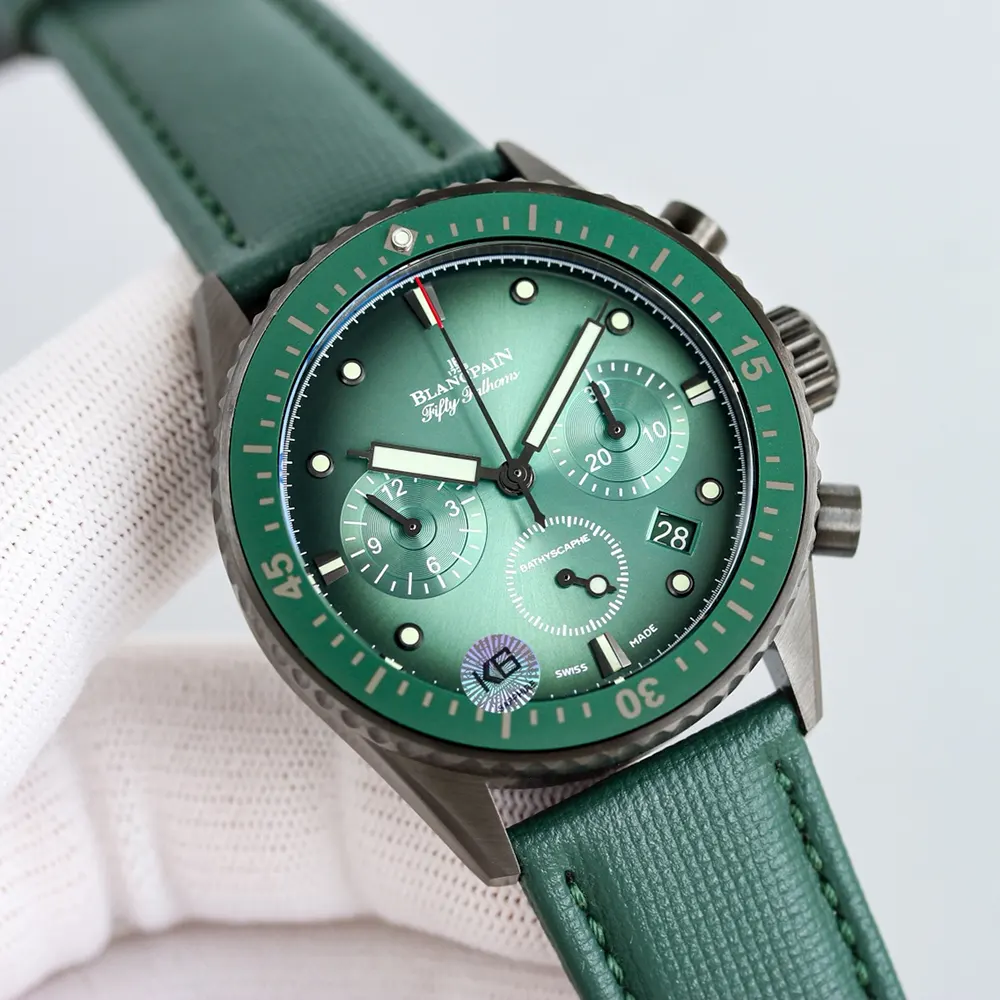 Blancpain Men Fifty Fathoms Bathyscaphe Chronographe Flyback Ceramic 43.6mm in Black (4)