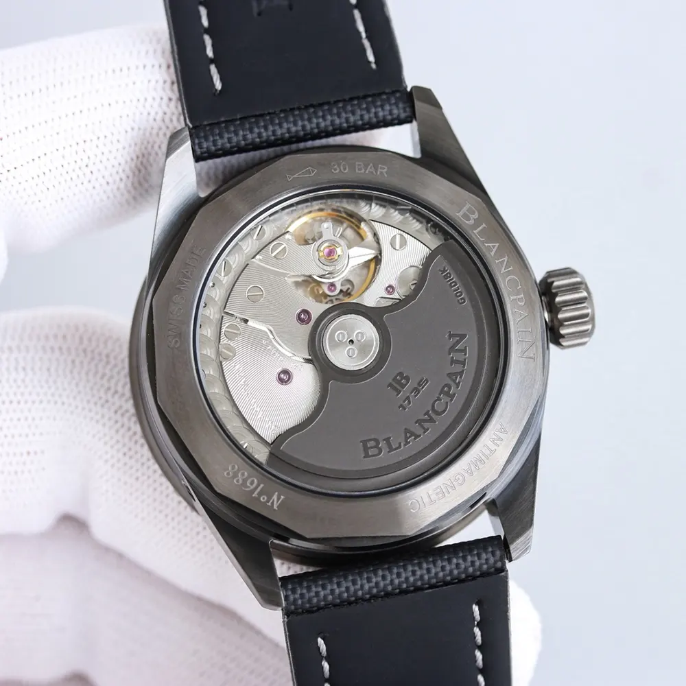 Blancpain Men Fifty Fathoms Bathyscaphe Quantième 43.6 mm in Green (3)