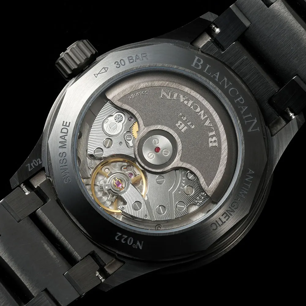 Blancpain Men Fifty Fathoms Bathyscaphe Quantième Complet Phases de Lune 43mm in Green (10)