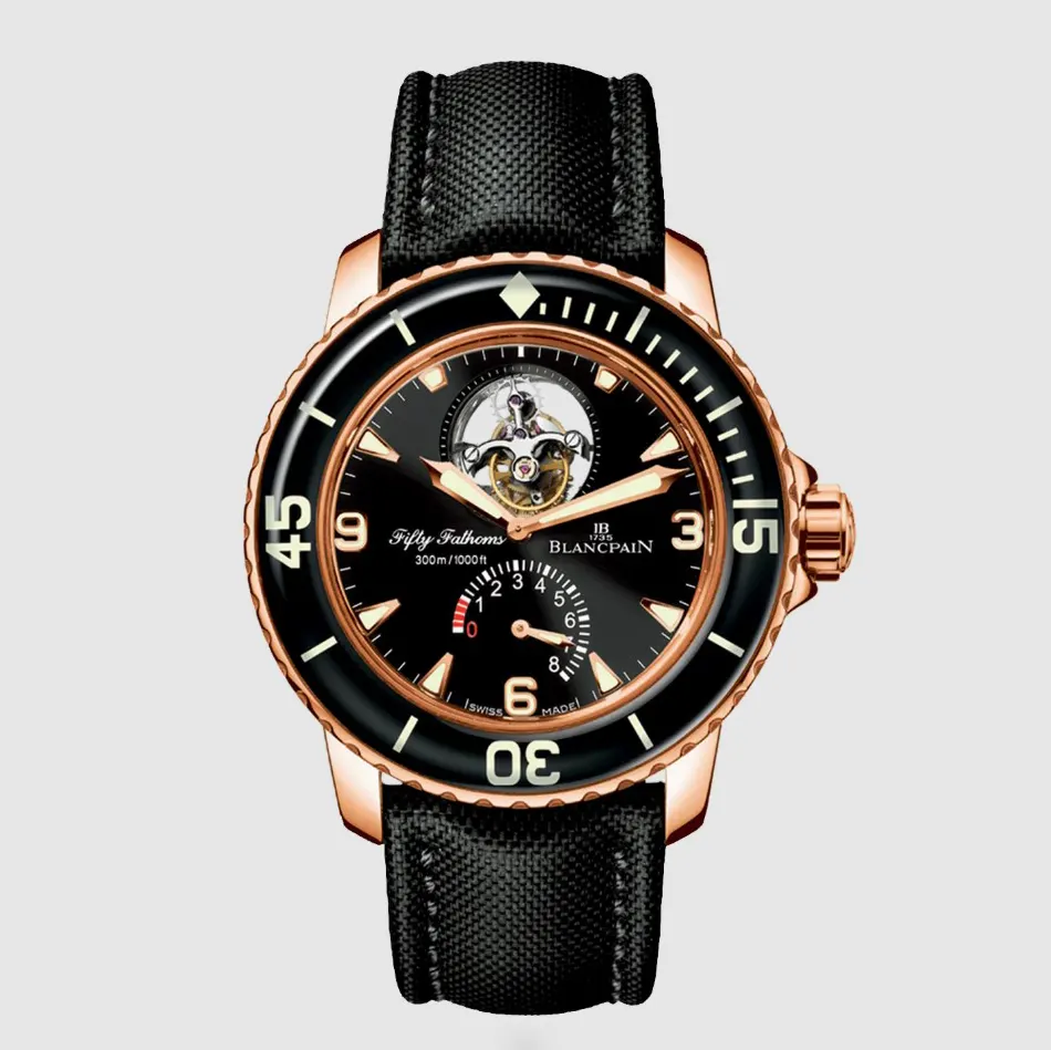 Blancpain Men Fifty Fathoms Ocean Commitment III 45 mm in Red Gold