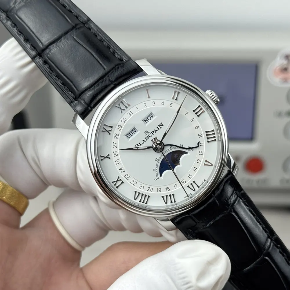 Blancpain Men Villeret Automatic 40mm in White Dial (4)