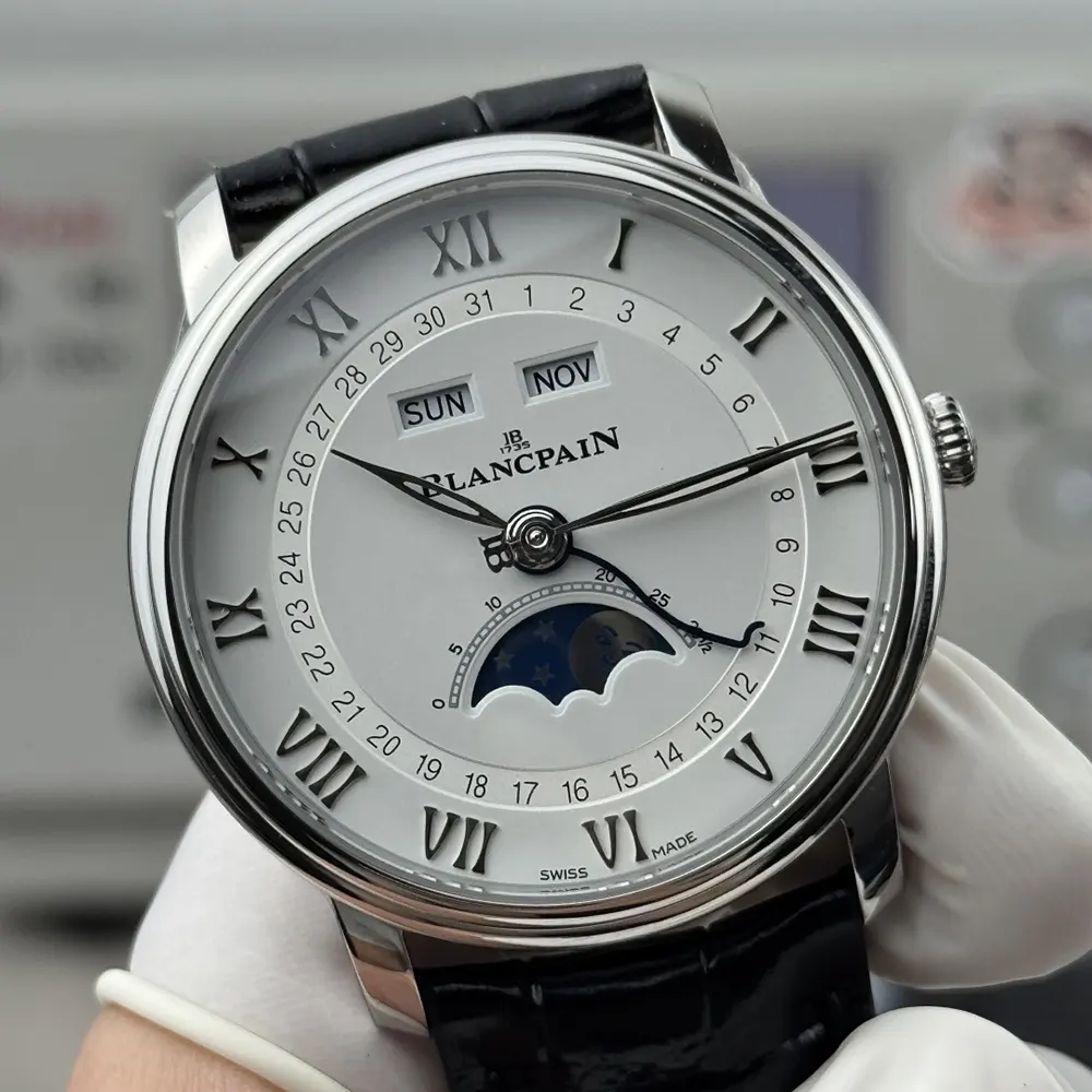 Blancpain Men Villeret Automatic 40mm in White Dial (5)