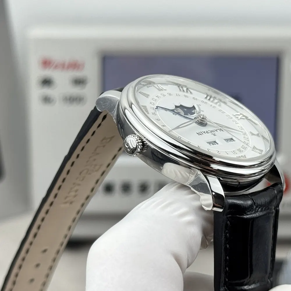 Blancpain Men Villeret Automatic 40mm in White Dial (8)