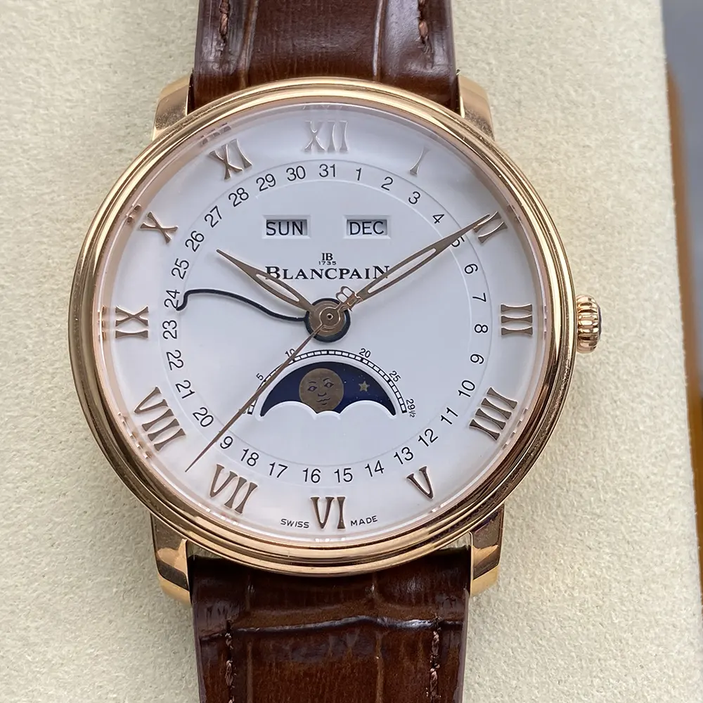 Blancpain Men Villeret Quantième Complet 37.0mm in Red Gold (2)