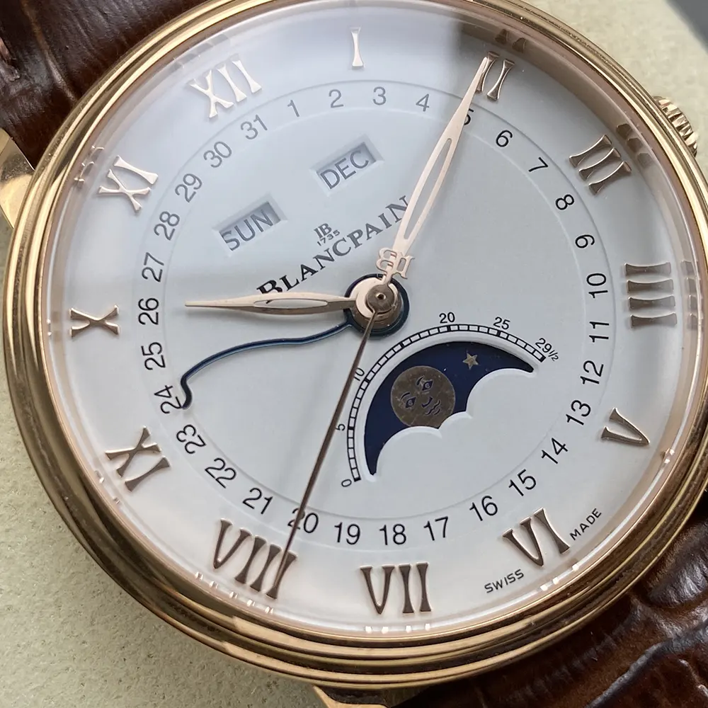 Blancpain Men Villeret Quantième Complet 37.0mm in Red Gold (3)