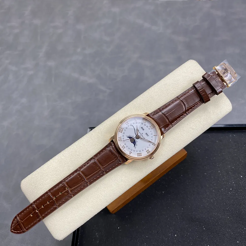 Blancpain Men Villeret Quantième Complet 37.0mm in Red Gold (5)