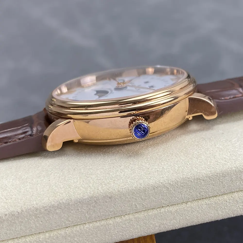 Blancpain Men Villeret Quantième Complet 37.0mm in Red Gold (7)