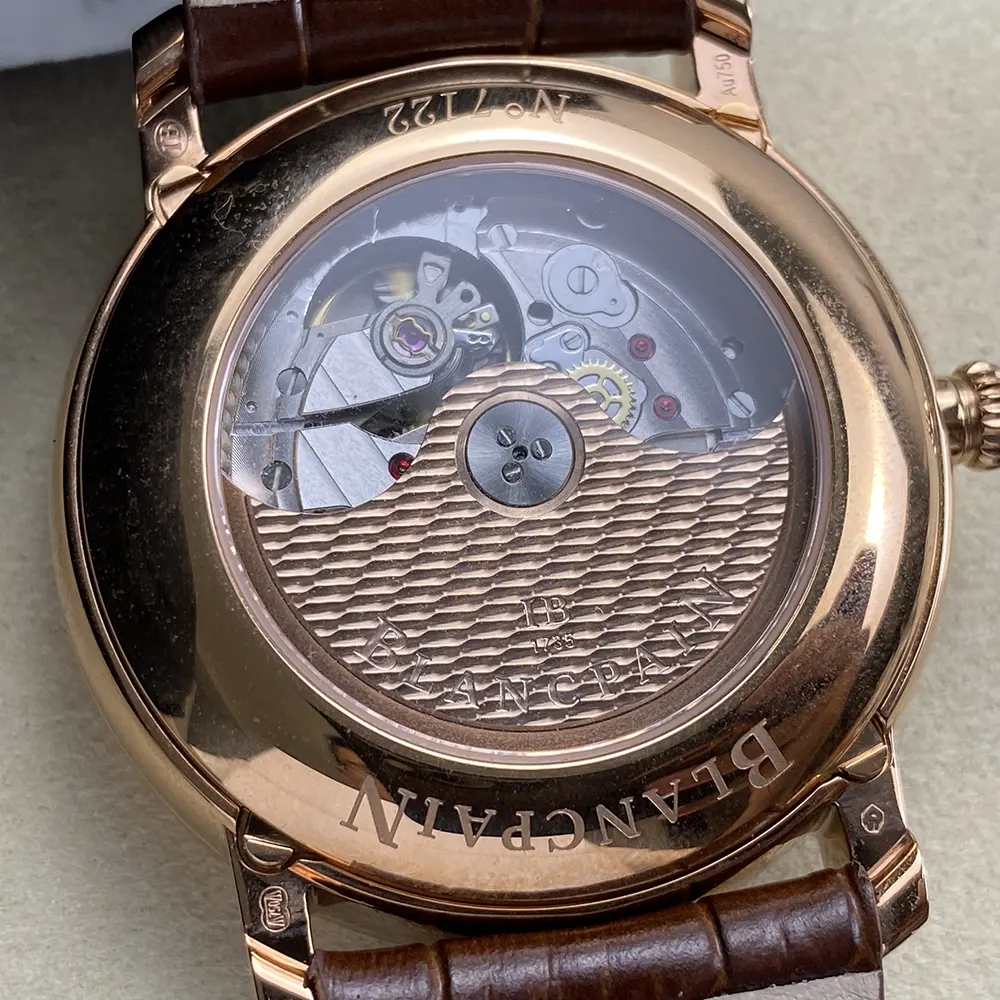 Blancpain Men Villeret Quantième Complet 37.0mm in Red Gold (8)