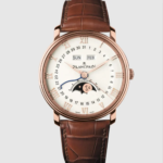 Blancpain Men Villeret Quantième Phases de Lune 33.2mm in Red Gold