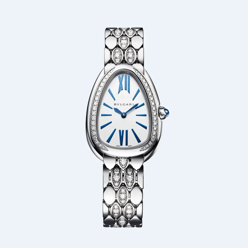 Bulgari Women Serpenti Seduttori Watch with 18kt White Gold Case