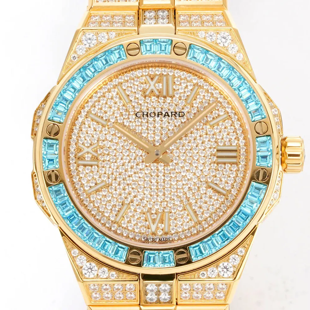 Chopard Men Alpine Eagle 41 Frozen Topaz Blue and 18K Yellow Gold (3)