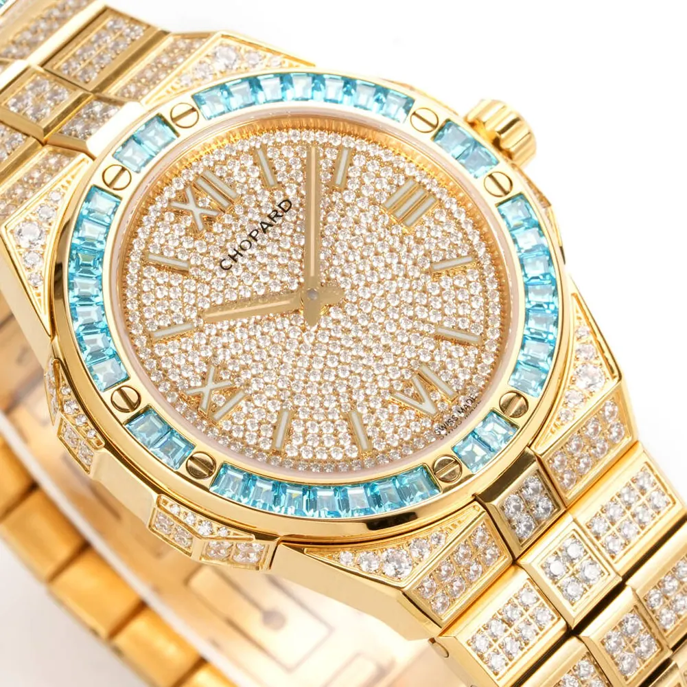 Chopard Men Alpine Eagle 41 Frozen Topaz Blue and 18K Yellow Gold (5)