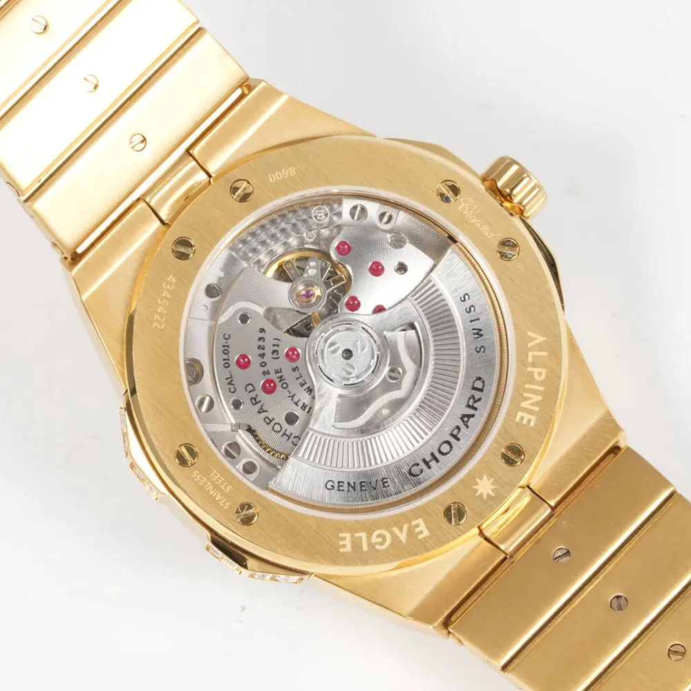 Chopard Men Alpine Eagle 41 Frozen Topaz Blue and 18K Yellow Gold (9)