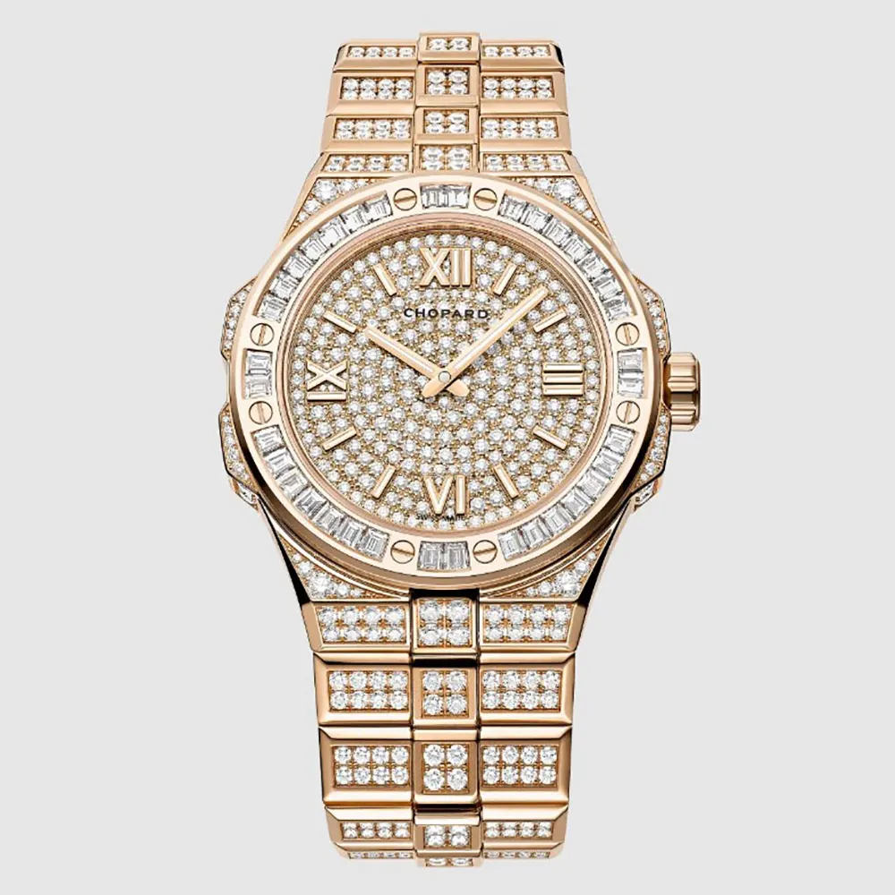 Chopard Men Alpine Eagle 41 mm in 18K Rose Gold and Diamonds