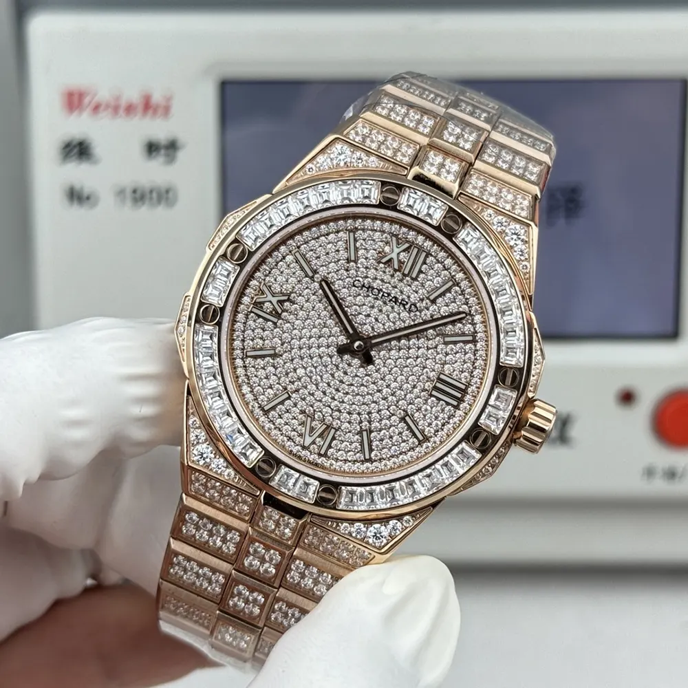 Chopard Men Alpine Eagle 41 mm in 18K Rose Gold and Diamonds (4)