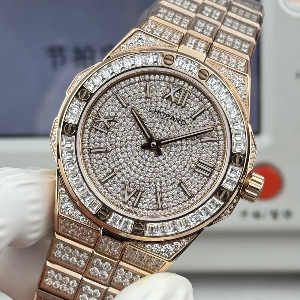 Chopard Men Alpine Eagle 41 mm in 18K Rose Gold and Diamonds (6)