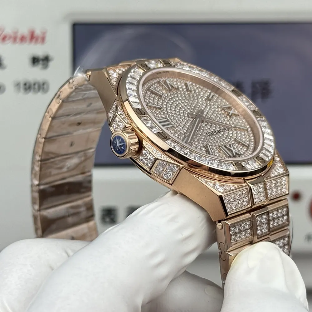 Chopard Men Alpine Eagle 41 mm in 18K Rose Gold and Diamonds (8)