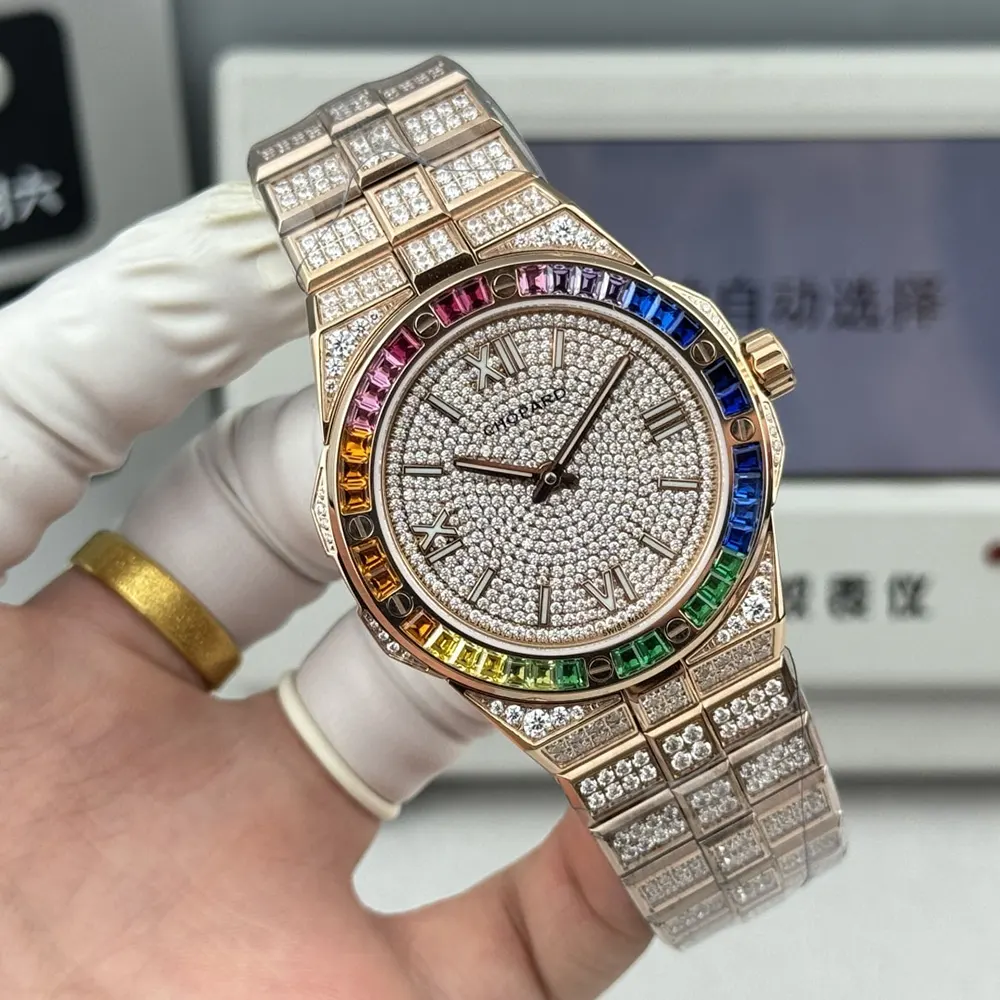 Chopard Men Alpine Eagle 41 mm in Rose Gold and Diamonds (4)