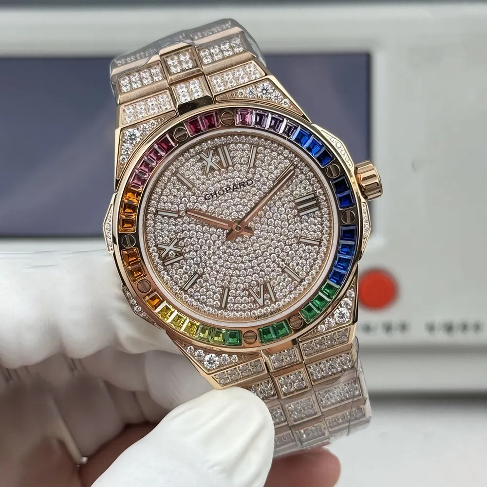 Chopard Men Alpine Eagle 41 mm in Rose Gold and Diamonds (5)