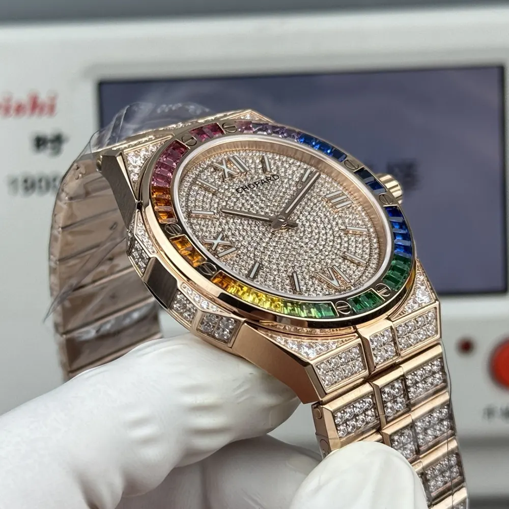 Chopard Men Alpine Eagle 41 mm in Rose Gold and Diamonds (7)