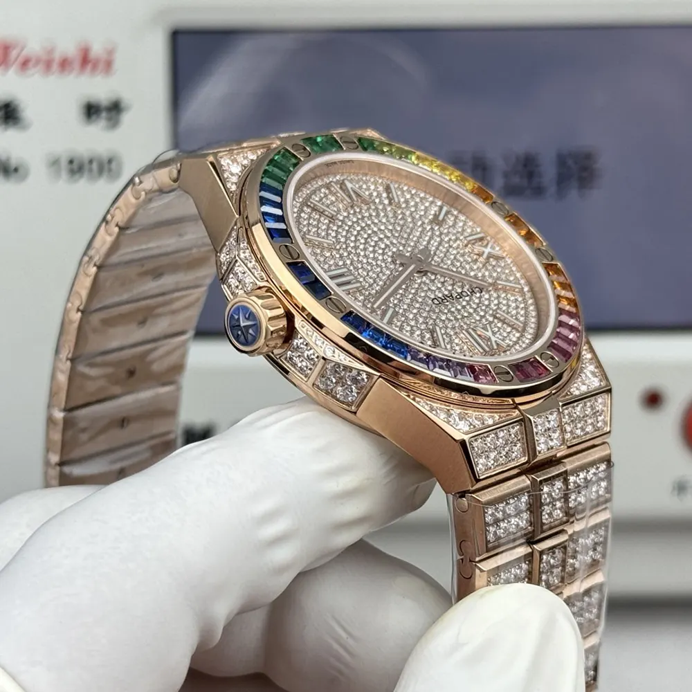 Chopard Men Alpine Eagle 41 mm in Rose Gold and Diamonds (8)
