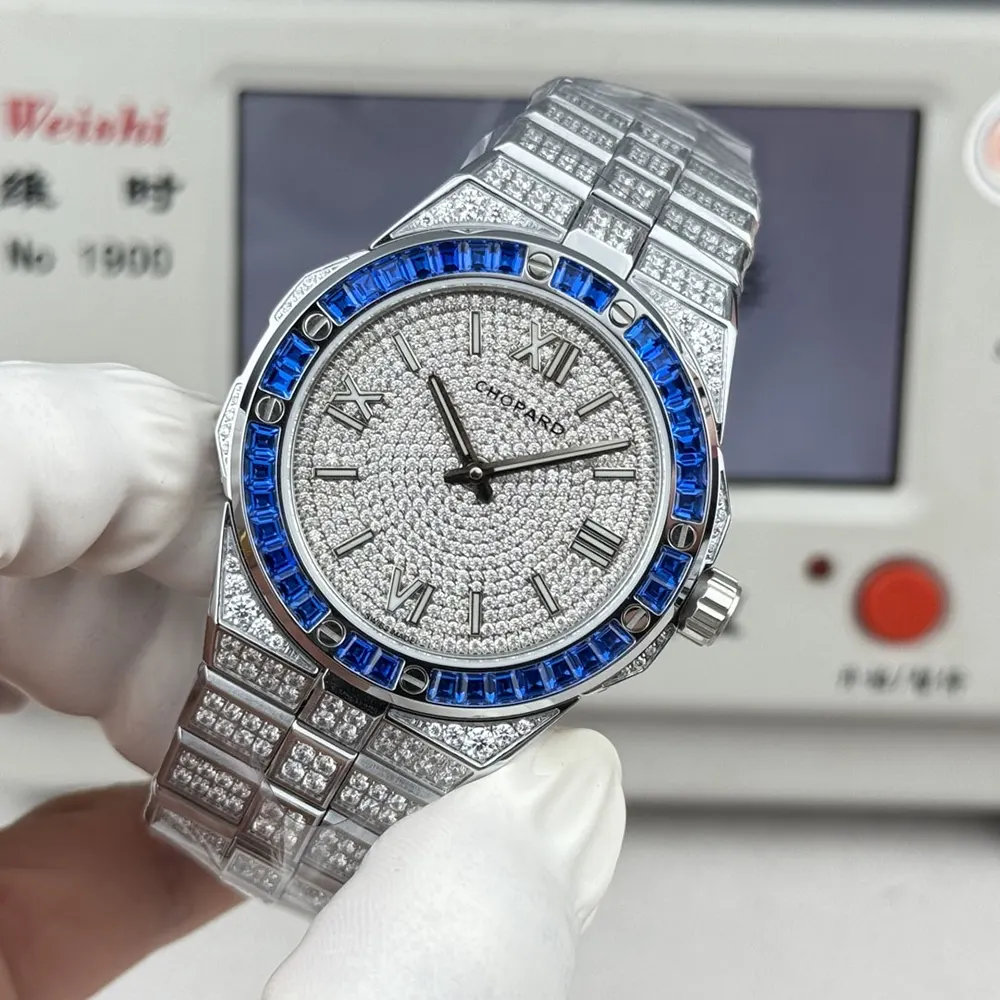 Chopard Men Alpine Eagle 41 mm in White Gold and Aapphires (2)