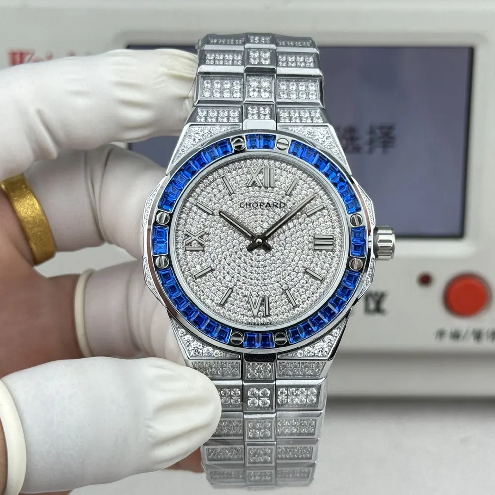 Chopard Men Alpine Eagle 41 mm in White Gold and Aapphires (3)