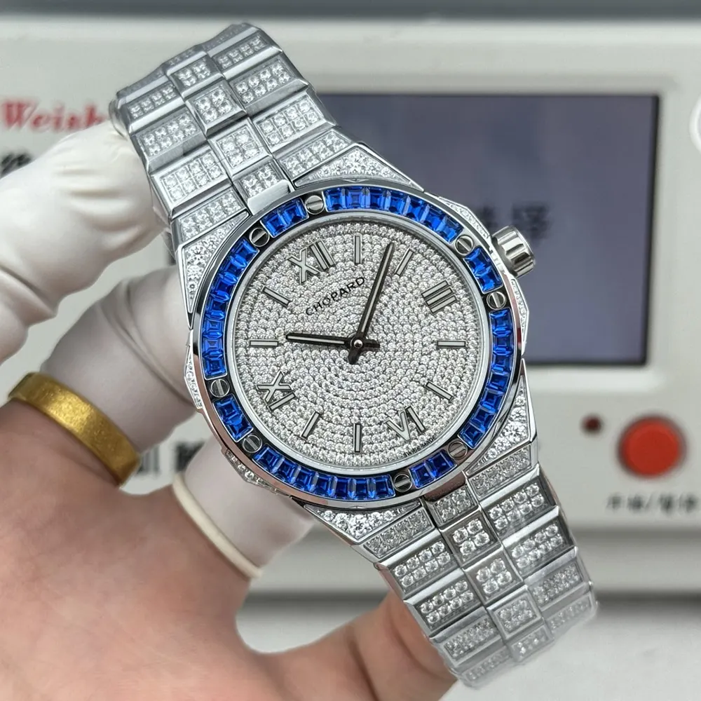 Chopard Men Alpine Eagle 41 mm in White Gold and Aapphires (4)