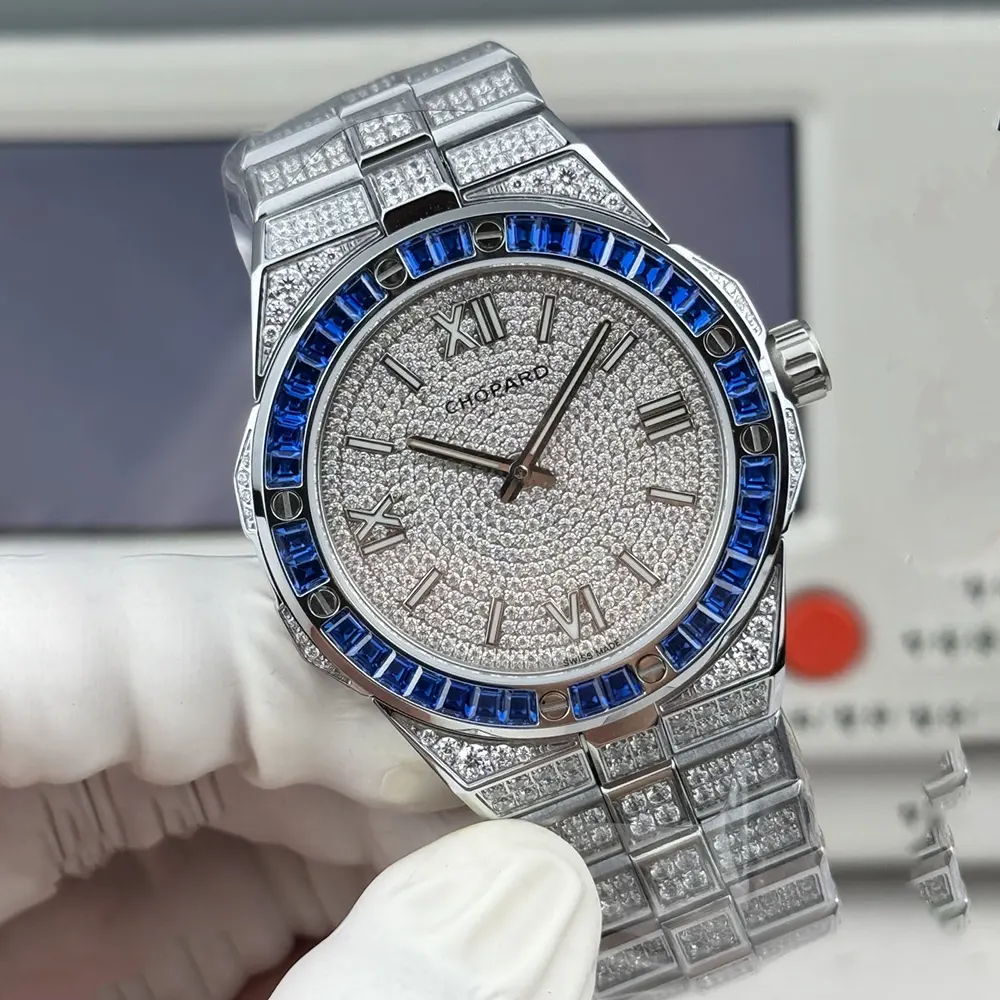 Chopard Men Alpine Eagle 41 mm in White Gold and Aapphires (5)