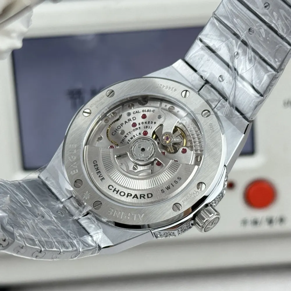 Chopard Men Alpine Eagle 41 mm in White Gold and Aapphires (9)