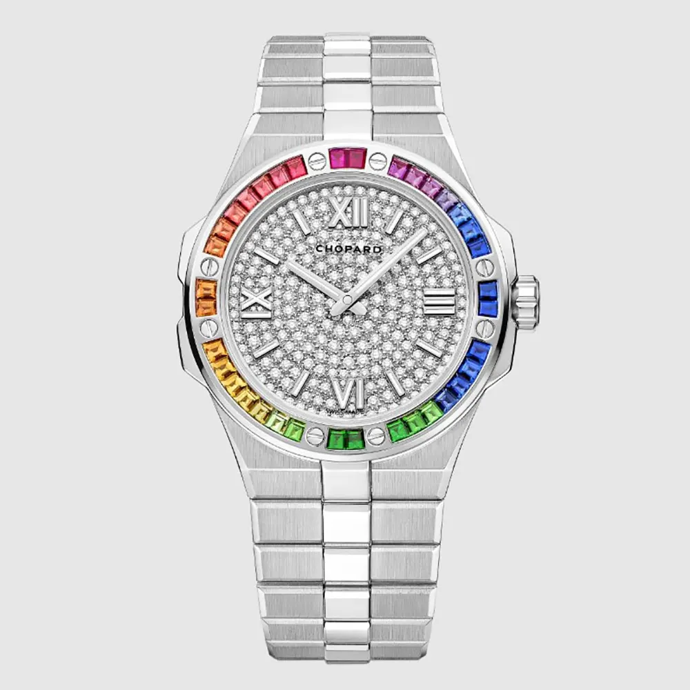 Chopard Men Alpine Eagle 41 mm in White Gold and Colored Diamonds