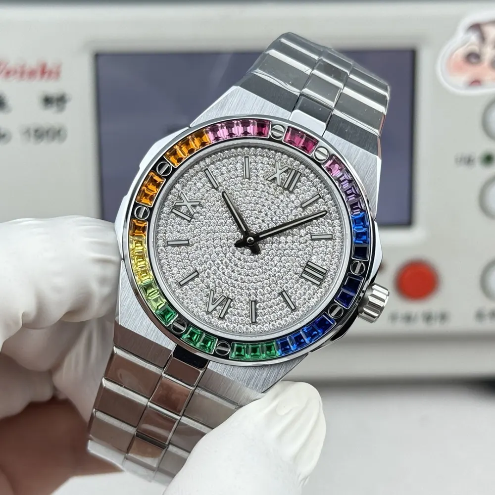 Chopard Men Alpine Eagle 41 mm in White Gold and Colored Diamonds (4)