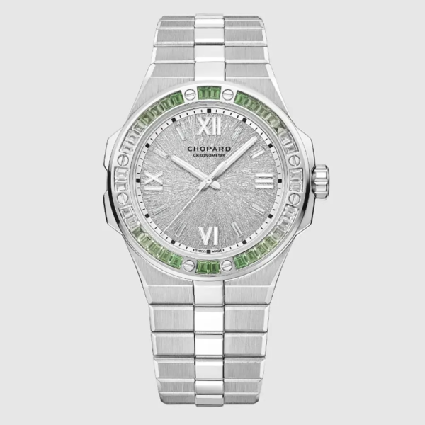 Chopard Men Alpine Eagle 41 mm in White Gold and Tsavorites (1)