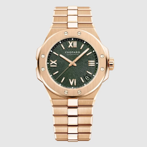 Chopard Men Alpine Eagle 41mm in Green and Rose Gold (1)
