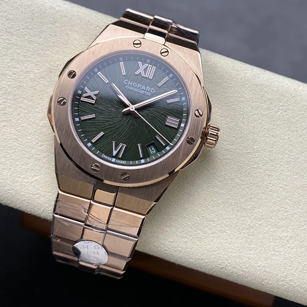 Chopard Men Alpine Eagle 41mm in Green and Rose Gold (6)
