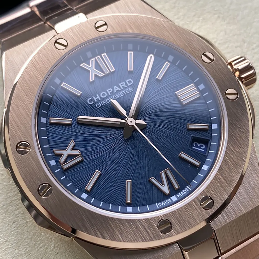 Chopard Men Alpine Eagle 41mm in Rose Gold amd Blue (3)