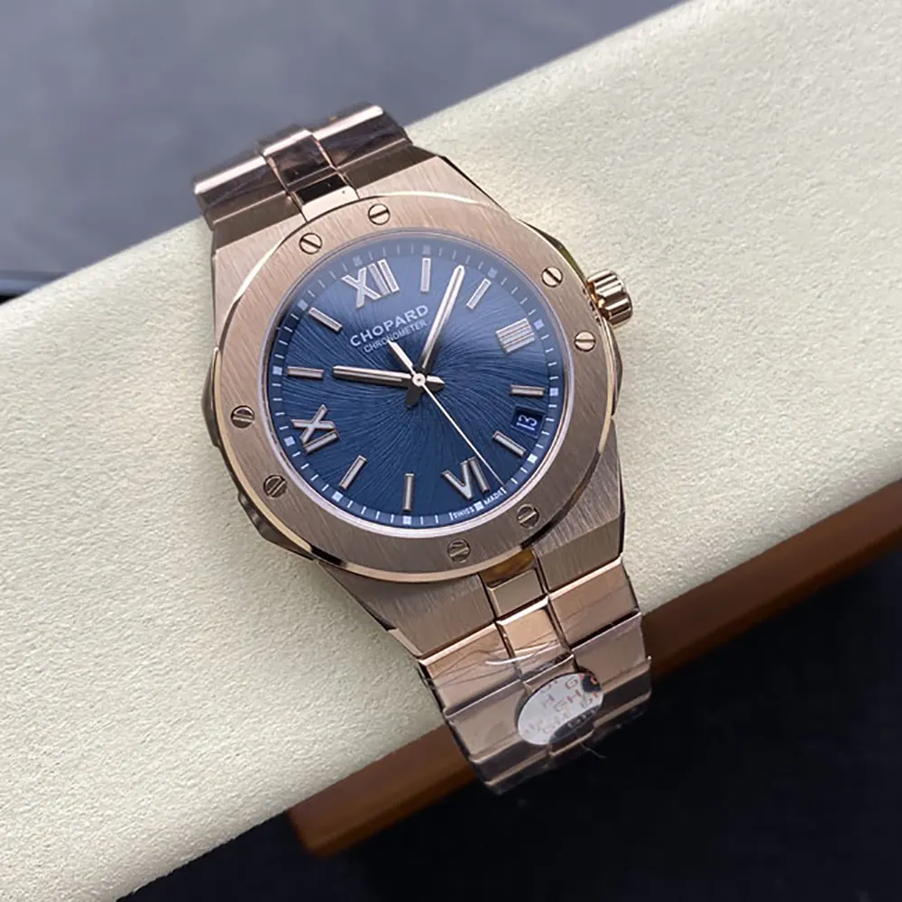 Chopard Men Alpine Eagle 41mm in Rose Gold amd Blue (5)
