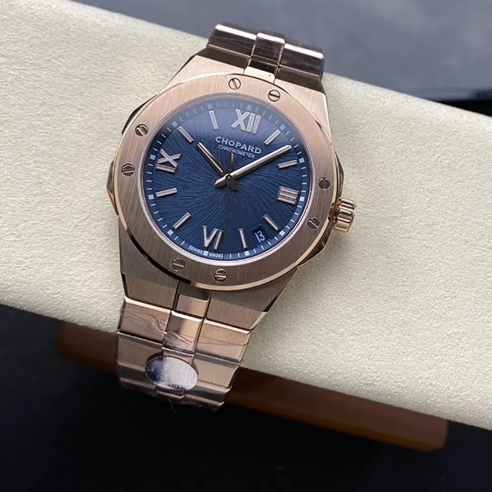 Chopard Men Alpine Eagle 41mm in Rose Gold amd Blue (6)