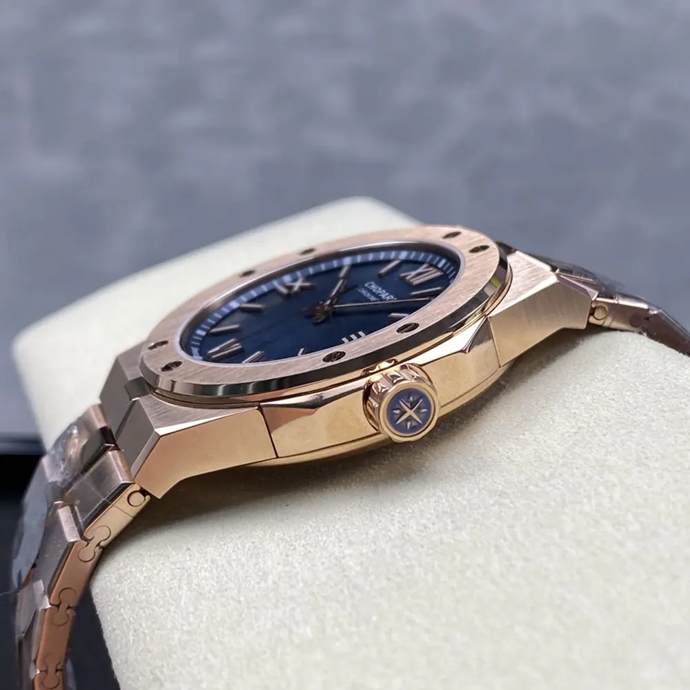 Chopard Men Alpine Eagle 41mm in Rose Gold amd Blue (8)