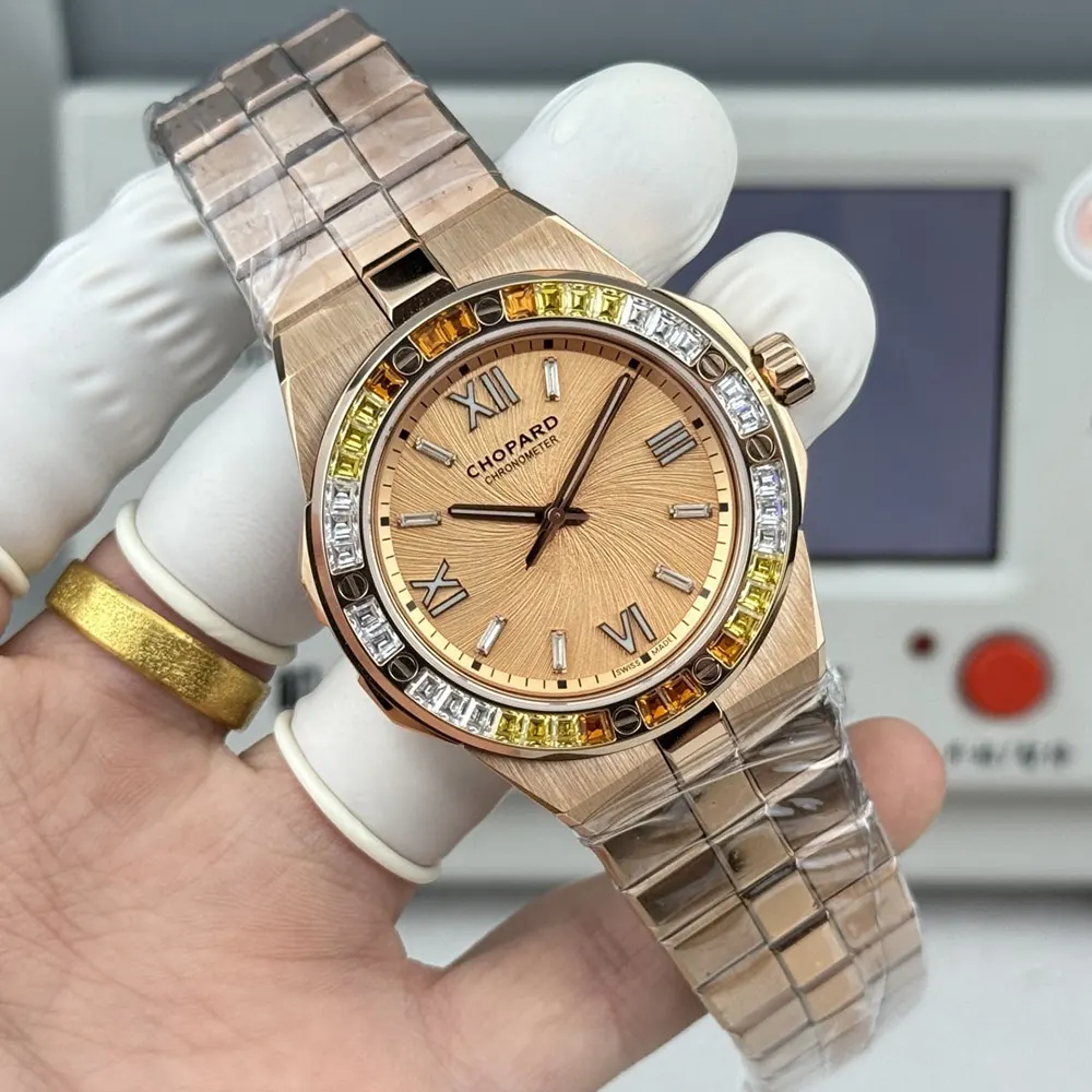 Chopard Men Alpine Eagle 41mm in Rose Gold and White Sapphires (3)