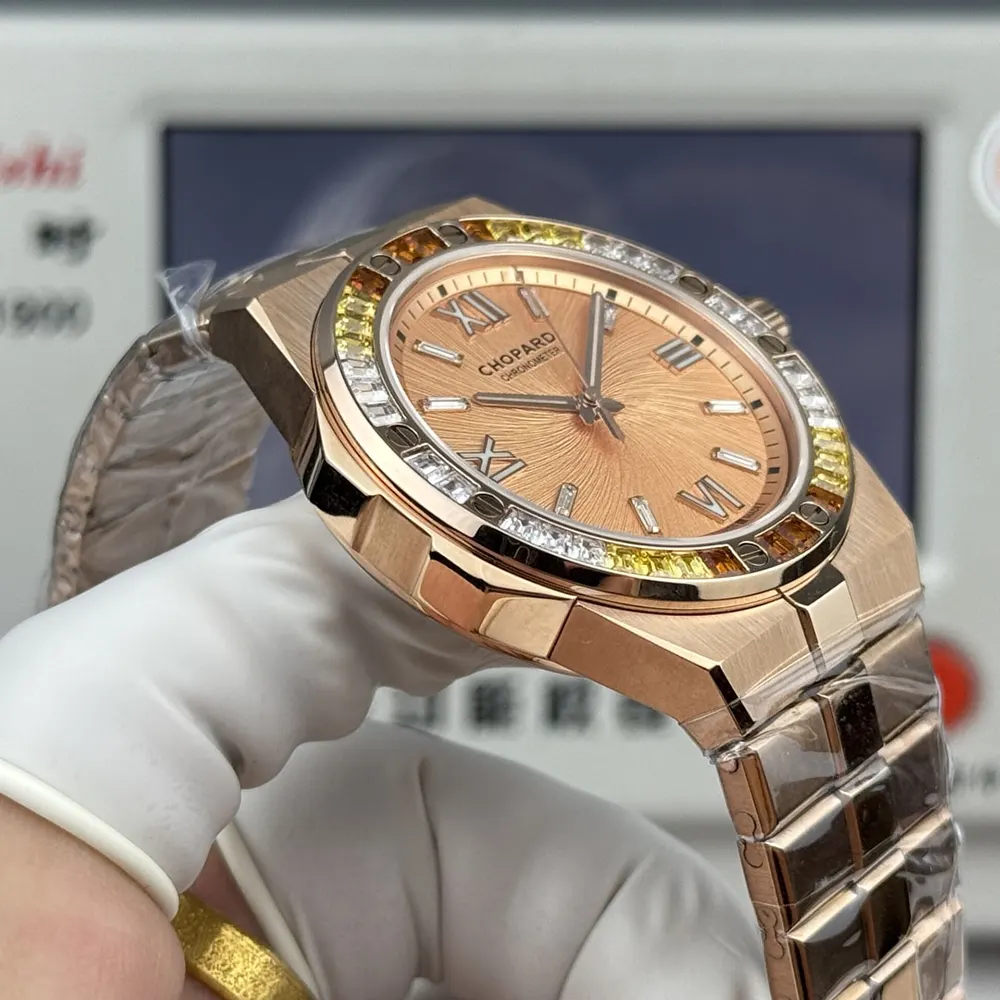 Chopard Men Alpine Eagle 41mm in Rose Gold and White Sapphires (7)