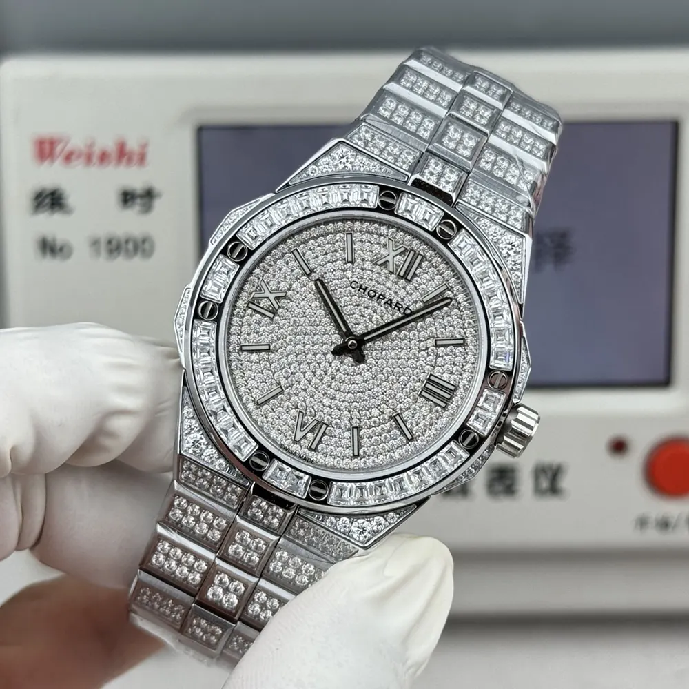 Chopard Men Alpine Eagle 41mm in White Gold and Diamonds (4)