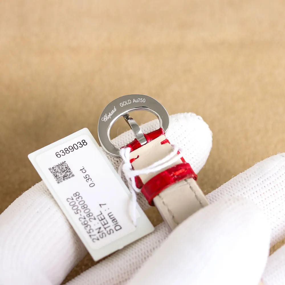 Chopard Women Happy Sport 29 x 31 mm in Red and Diamonds (9)