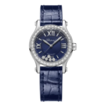 Chopard Women Happy Sport 30mm in Blue and Diamonds
