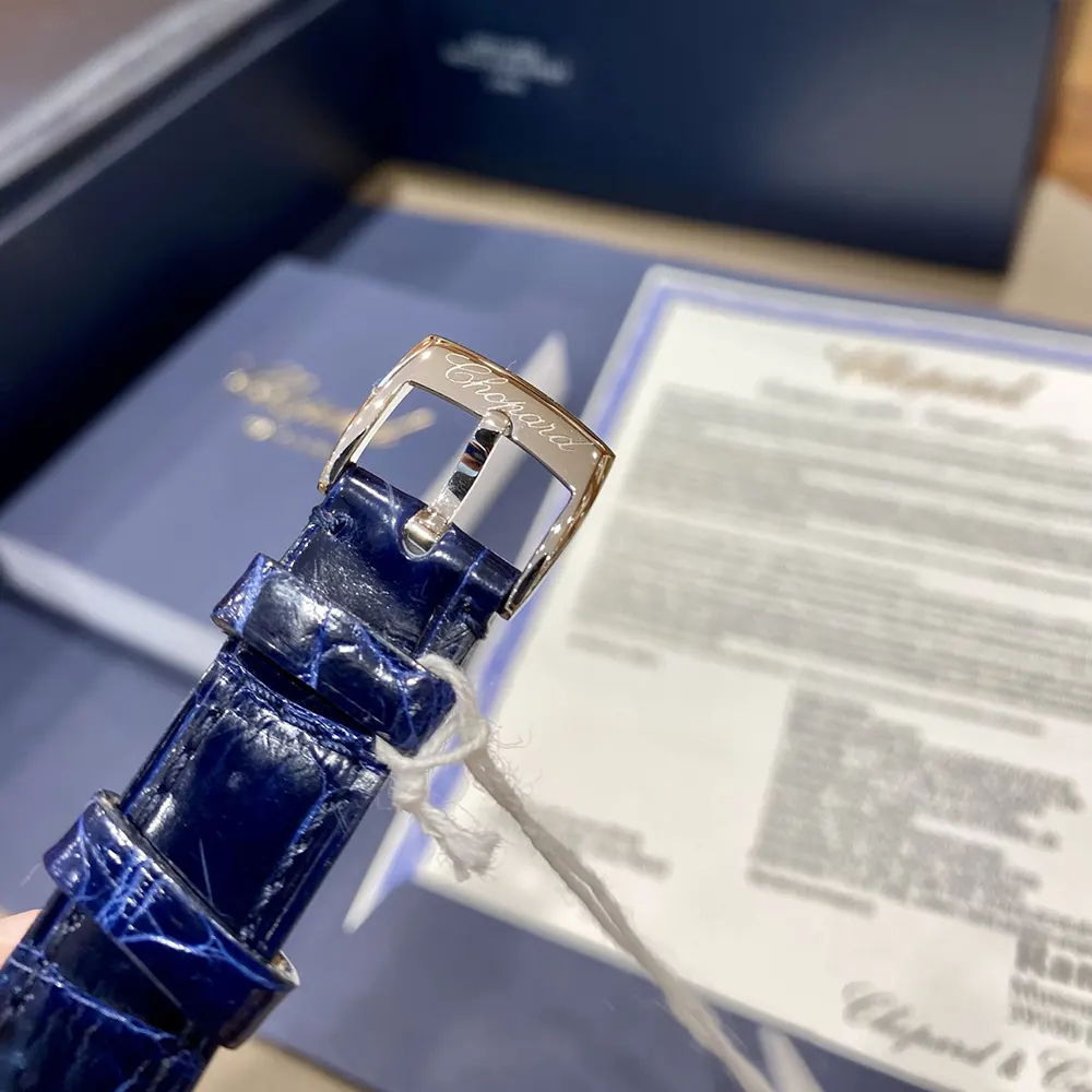 Chopard Women Happy Sport 30mm in Blue and Diamonds (9)