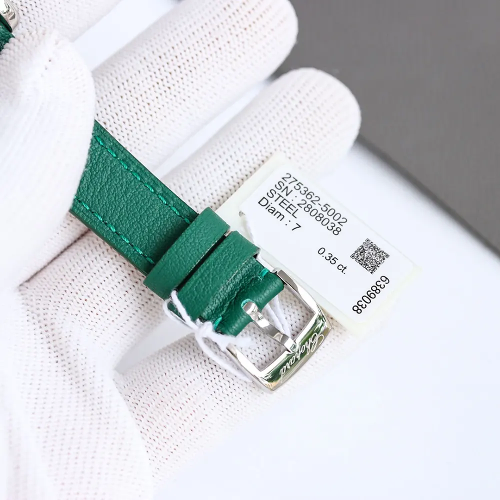 Chopard Women Happy Sport 30mm in Green and Diamonds (9)