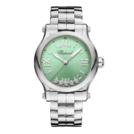Chopard Women Happy Sport 36mm in Green and Steel