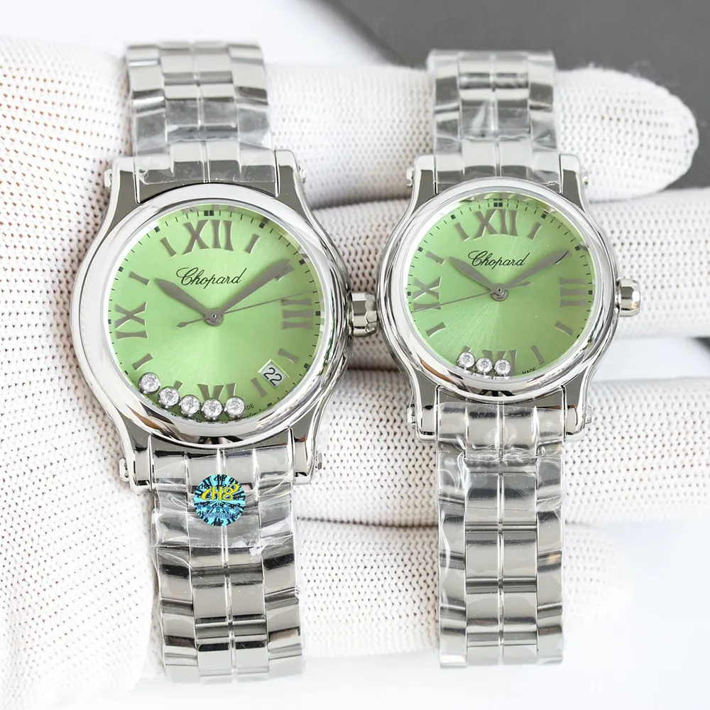Chopard Women Happy Sport 36mm in Green and Steel (3)